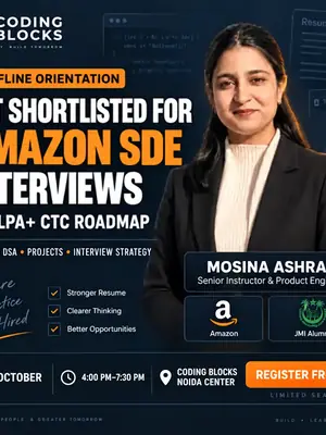 Offline Orientation: Your Roadmap to 20 LPA+ Tech Roles with Mosina Ashraf, JMI Alumna poster