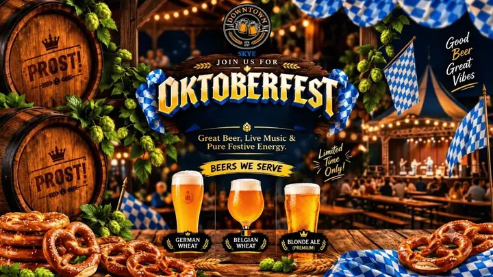 Oktoberfest at Downtown Skye poster