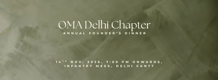 Old Martinians Association Delhi Chapter Annual Founder's Dinner poster