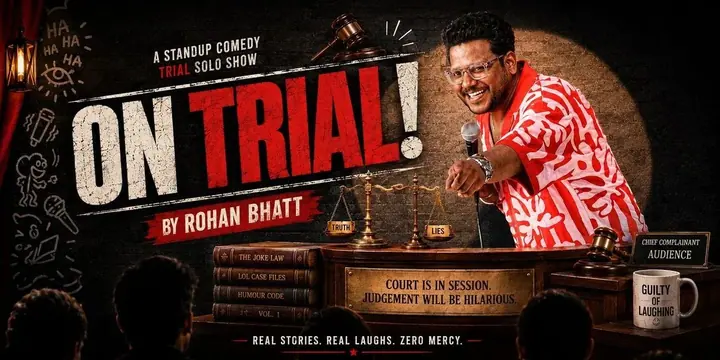 On Trial! - A Standup Comedy Trail Solo Show poster