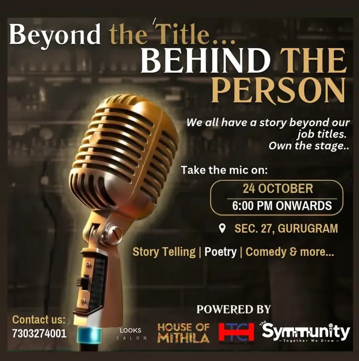 Open Mic - Beyond The Title, Behind The Person poster