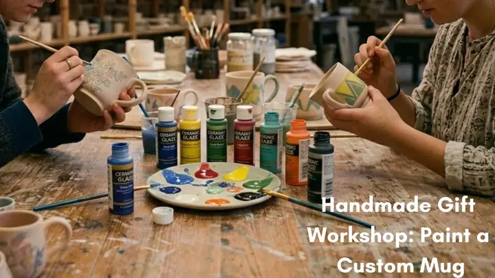 Paint a Custom Mug Workshop poster