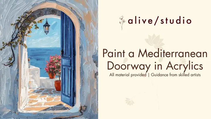 Paint a Mediterranean Doorway in Acrylics poster