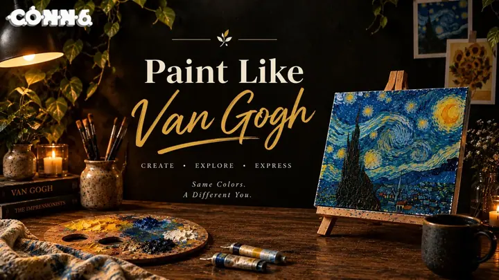 Paint Like Van Gogh poster
