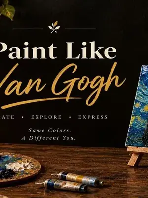 Paint Like Van Gogh poster
