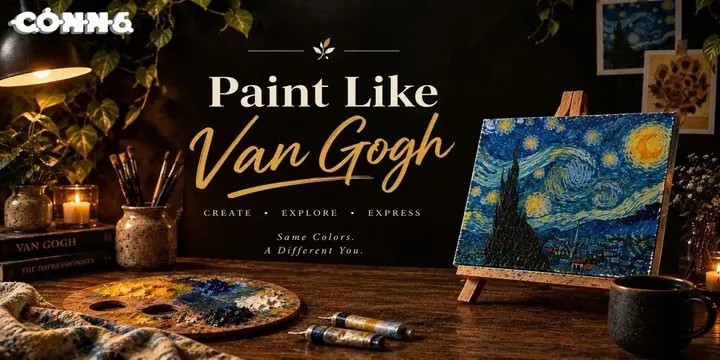 Paint Like Van Gogh poster
