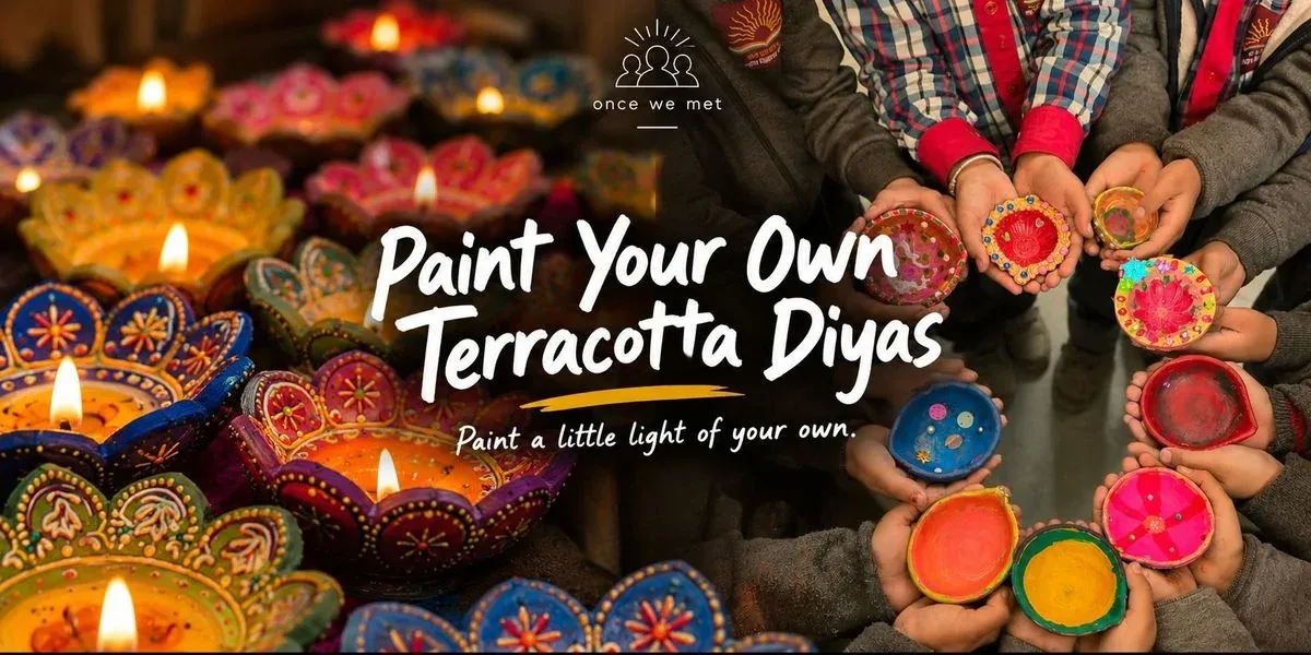 Paint Your Own Terracotta Diyas poster