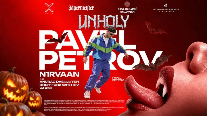 Pavel Petrov at UNHOLY Halloween Edition poster