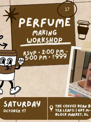 Perfume Making Workshop & Mini Pop-Up poster