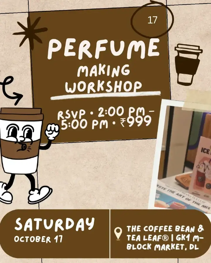 Perfume Making Workshop & Mini Pop-Up poster