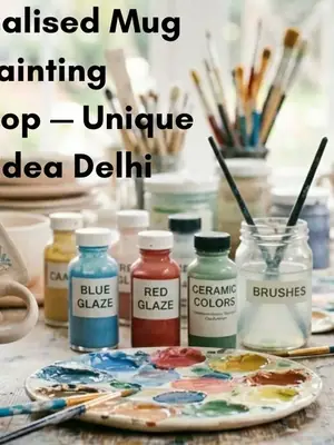 Personalised Mug Painting Workshop poster