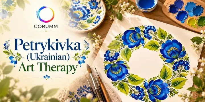 Petrykivka (Ukrainian) Art Therapy poster