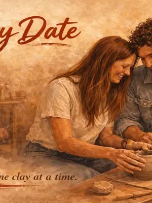 Pottery Date - Clay and Connect poster