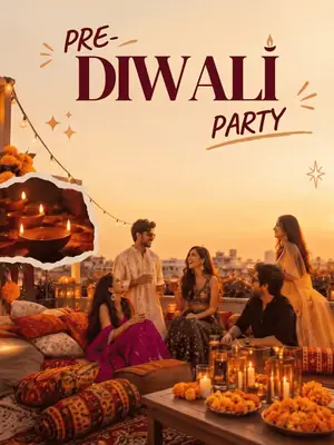 Pre-Diwali Party poster