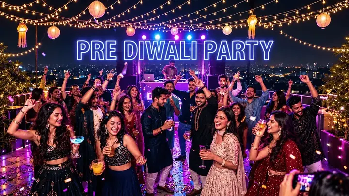 Pre Diwali Party at Molecule Faridabad poster