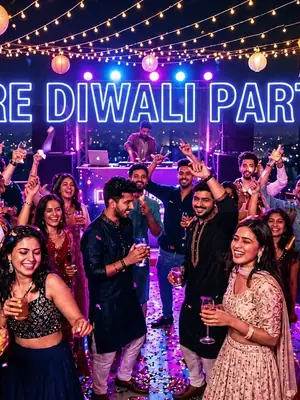 Pre Diwali Party at Molecule IFC poster