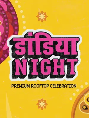 Premium Rooftop Dandiya Night poster