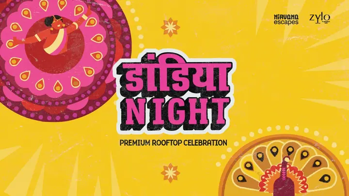 Premium Rooftop Dandiya Night poster