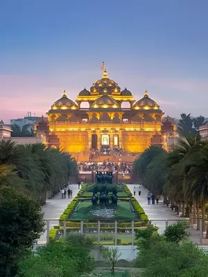Private Evening Tour of Akshardham Temple with Musical Fountain Show poster