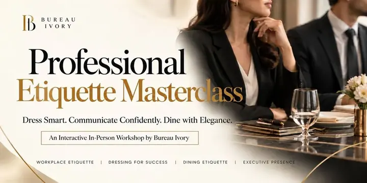 Professional Etiquette Masterclass poster