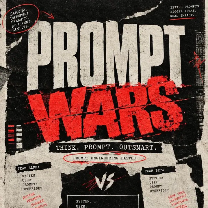 Prompt Wars: Think. Prompt. Outsmart. poster