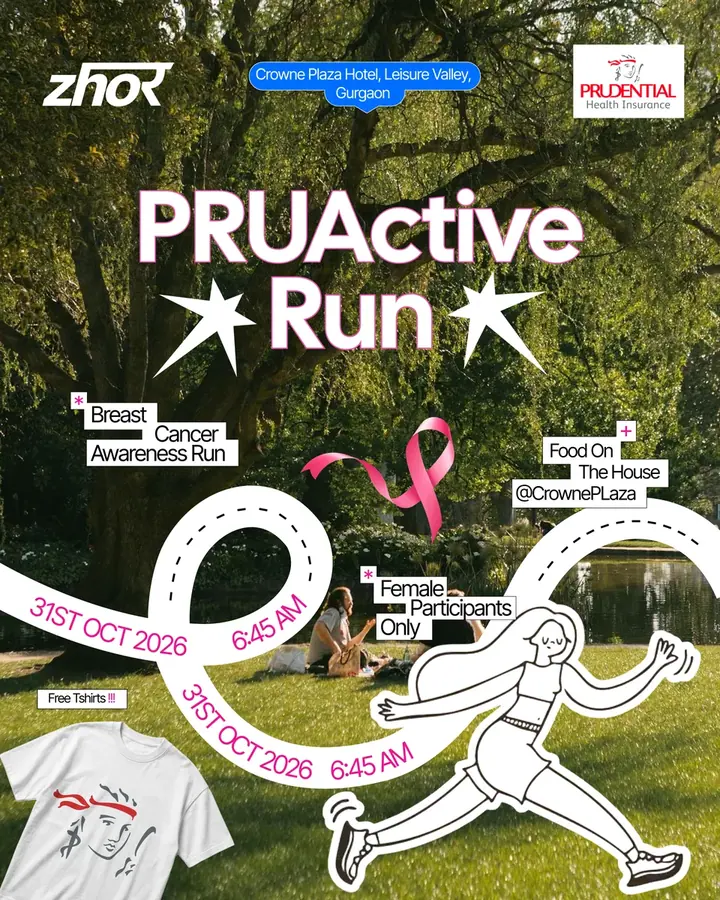 PRUActive: Run For Breast Cancer Awareness poster