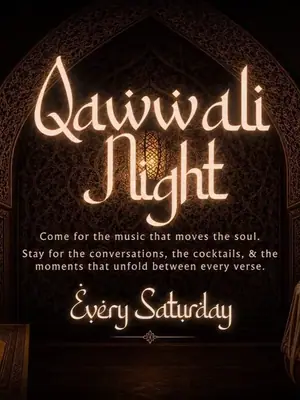 Qawwali Night Every Saturday poster