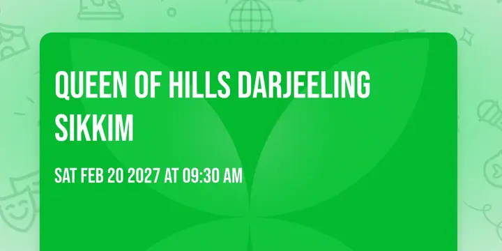 Queen of Hills Darjeeling Sikkim poster
