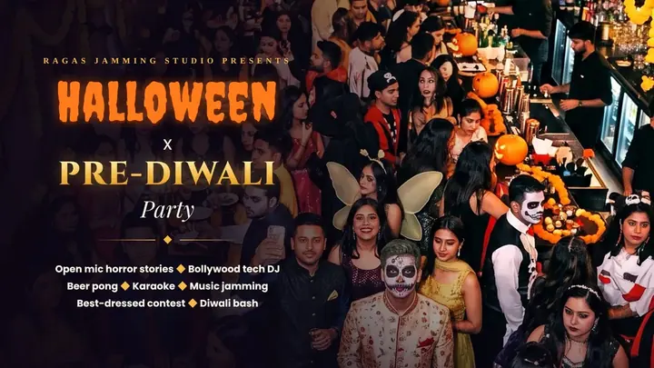 Ragas Halloween x Pre-Diwali Party poster