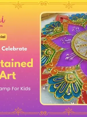 Rangoli Stained Glass Art poster
