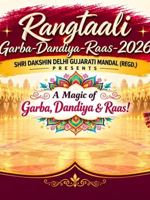 Rangtaali 2026: Delhi's Most Authentic Garba and Dandiya Night poster