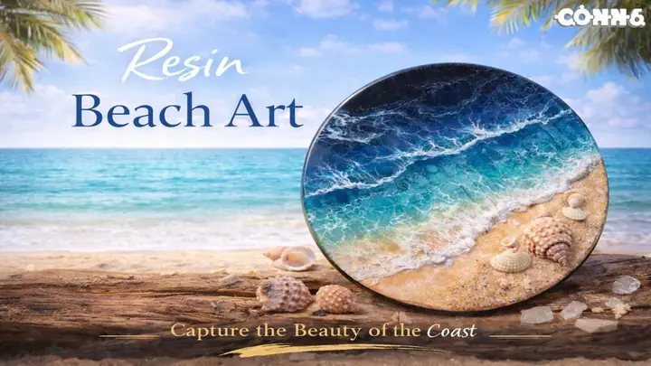 Resin Art - Beach Crafting Workshop poster