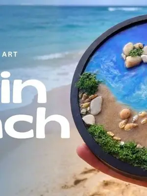 Resin Beach Art poster