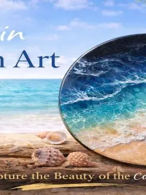 Resin Beach Art poster