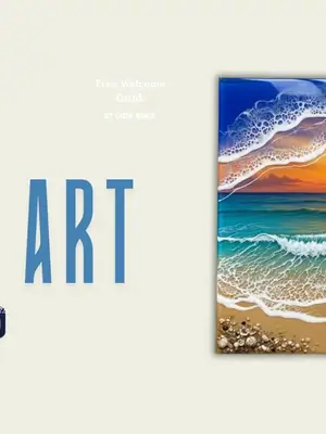 Resin Beach Art Workshop poster