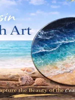 Resin Beach Art Workshop poster