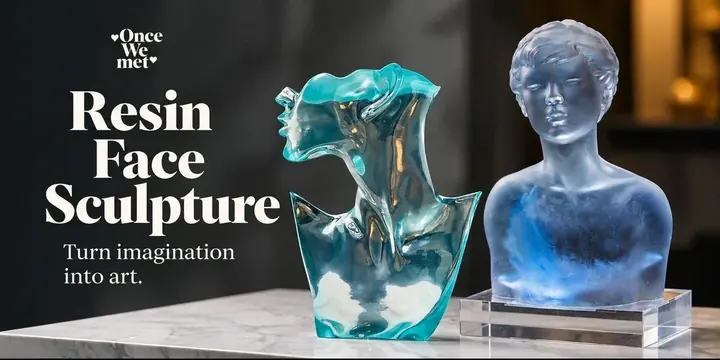 Resin Face Sculpture poster
