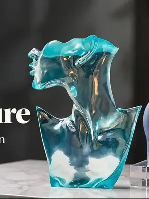 Resin Face Sculpture poster