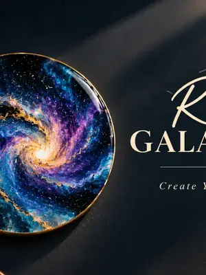 Resin Galaxy Art Workshop poster