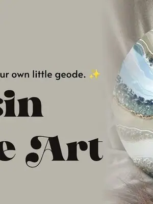 Resin Geode Art poster