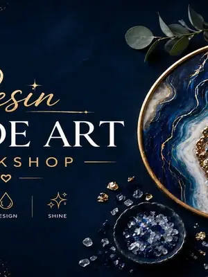 Resin Geode Art poster