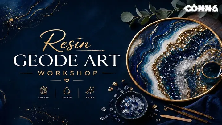 Resin Geode Art poster