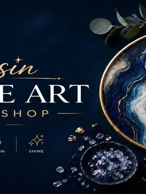 Resin Geode Art poster