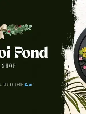 Resin Koi Pond Art poster