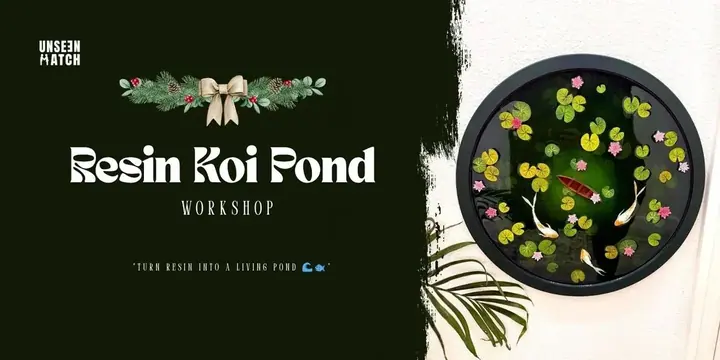 Resin Koi Pond Art poster