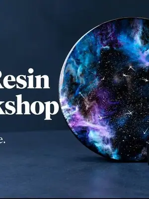 Resin Moon Lamp Workshop poster