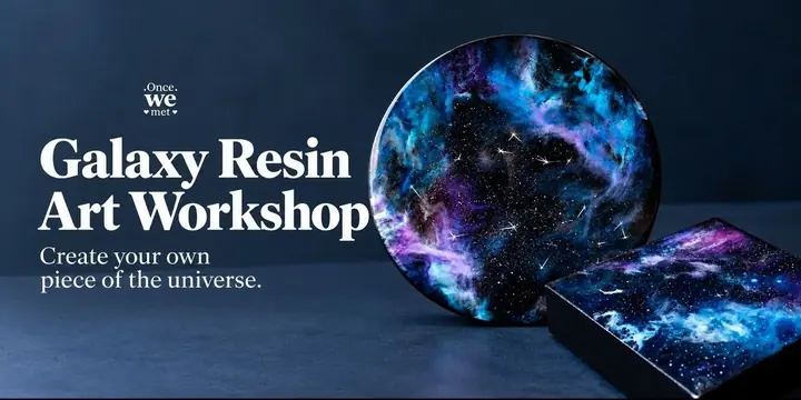 Resin Moon Lamp Workshop poster