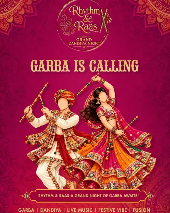 Rhythm & Raas – Grand Dandiya Night 2026 poster