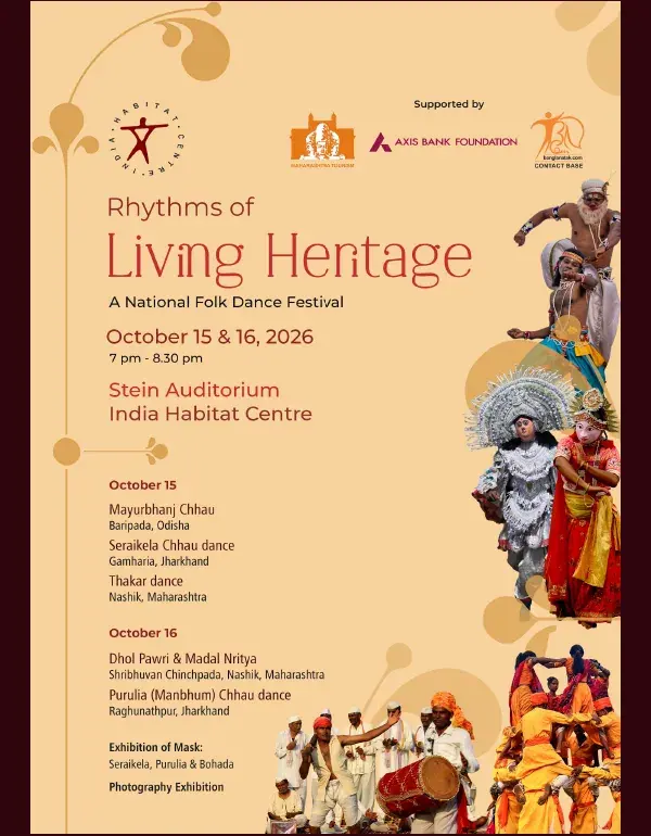 Rhythms of Living Heritage: A National Folk Dance Festival poster