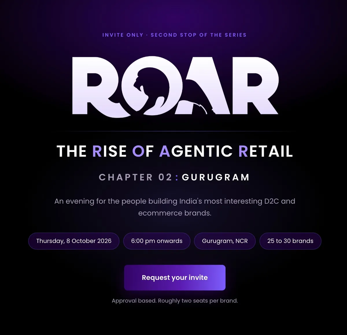 ROAR: The Rise of Agentic Retail - Gurugram poster